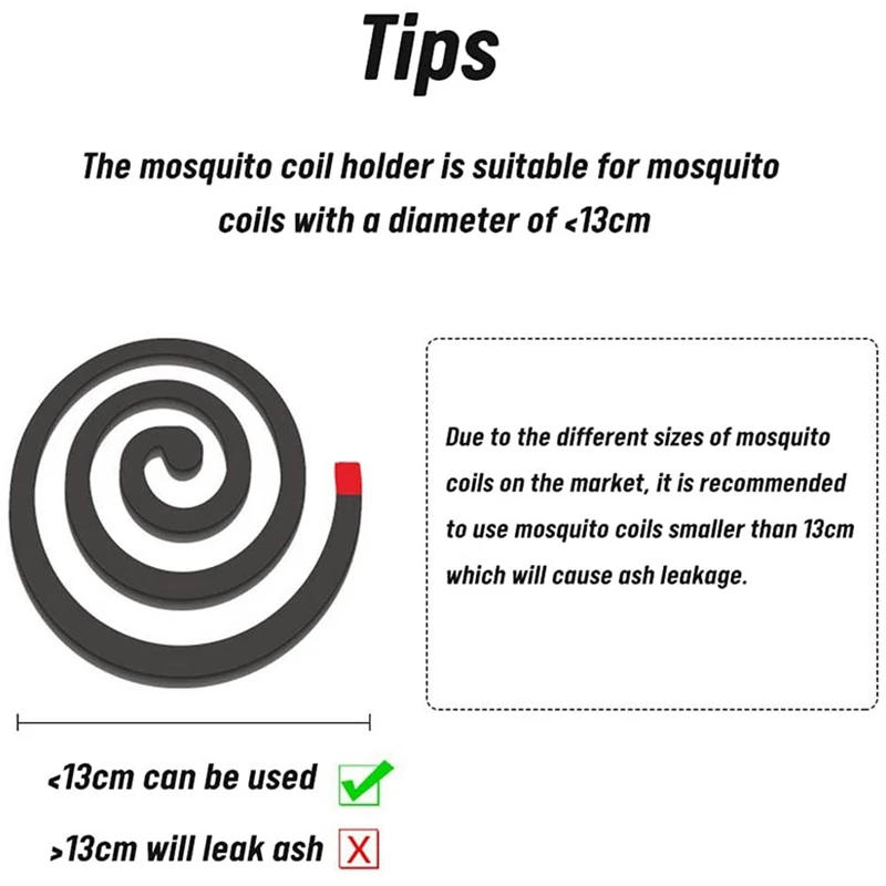 Металлический держатель для противомоскитной спирали 2 шт. в стиле ретро