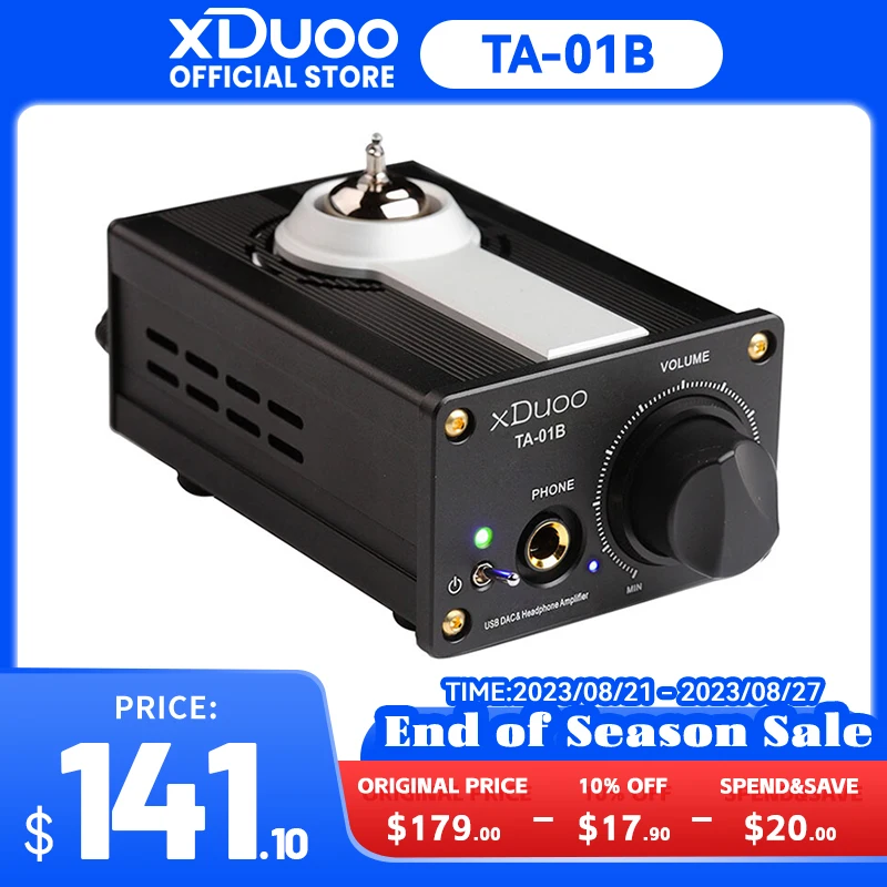 

XDUOO TA-01B 12AU7 Tubes Amplifier HIFI USB DAC TA01B Tube Headphone Amplifier