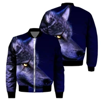 2022 new mens animal leopards 3d printed jacket fashion trend thickened bomber motorcycle off road jacket cotton lined top 5xl