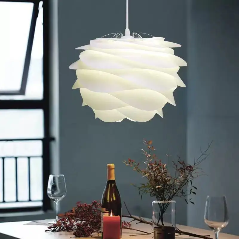 

Nordic LED chandelier modern minimalist dining table living room corridor balcony study bedside PVC art lighting decoration