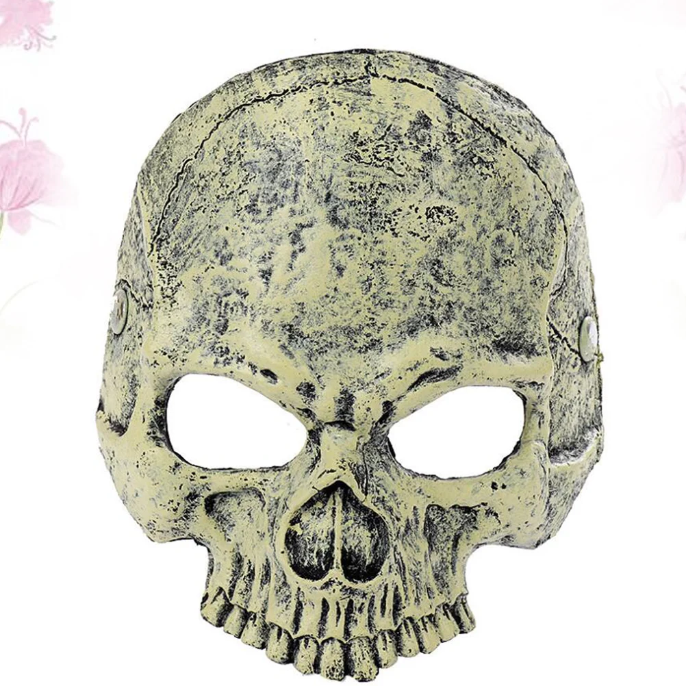 

Ужасная маска реквизит для выпускного вечера маска для Хэллоуина маска для половины лица маска для маскарада искусственная маска для Хэлло...