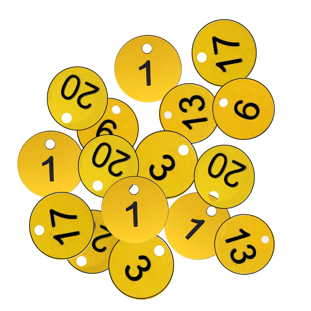 

Круглые Клубные фермерские маркеры для выращивания животных, бирка с номером для сада, многофункциональные с отверстием, для ресторана, пла...