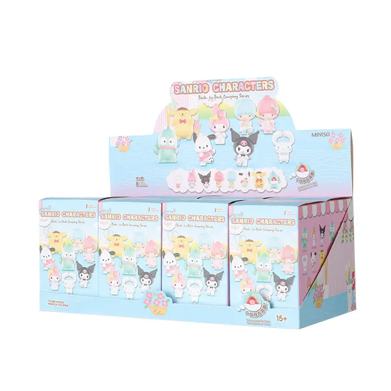 

Sanrioed Kawaii Anime Cartoon Series My Melody Cinnamoroll Kuromi Blind Box Desktop Ornaments Model Toy Hand-made Birthday Gift