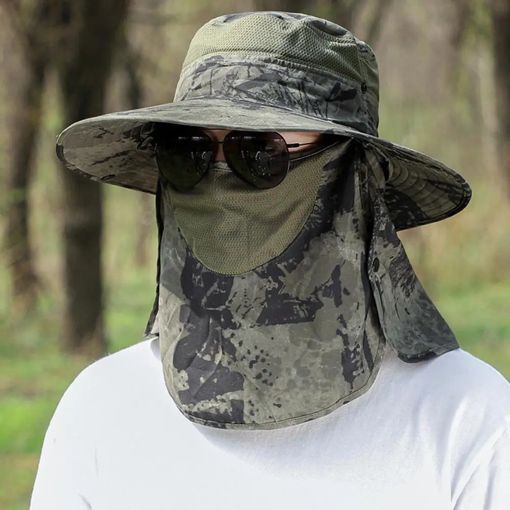 

Summer Outdoor Detachable Big Brim Hat UV Protection Hat Sunscreen Cap Women Hats Fisherman Hiking Bucket Fishing Visors Me L5R5
