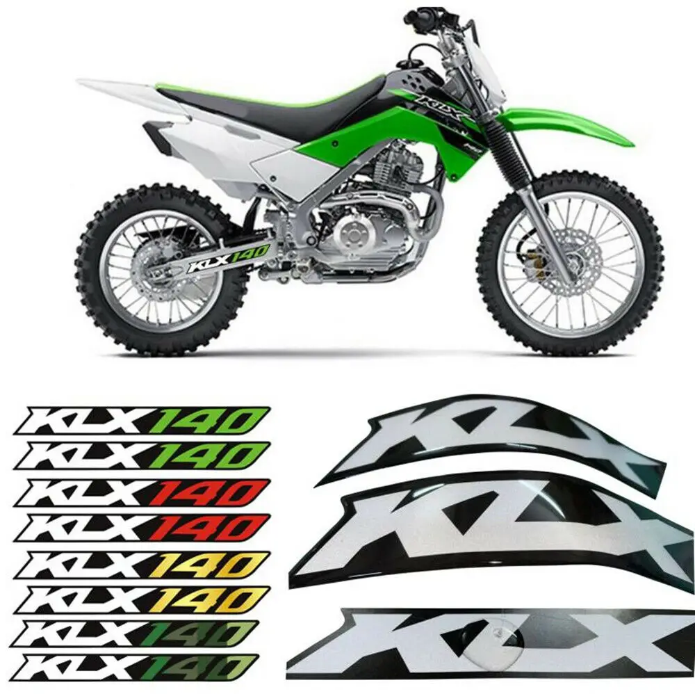 3D поворотный рычаг приводной вал цепи светоотражающие наклейки для KAWASAKI KLX140 KLX140L