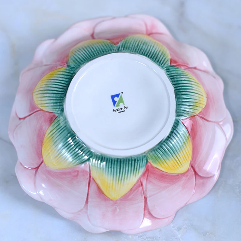 Сушеный керамический поднос для хранения цветов лягушки домашнего декора