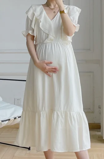 

Loading Maternity Clothes 2022 Mom New Big Size Girl T Shirt Baby Pregnant green Funny