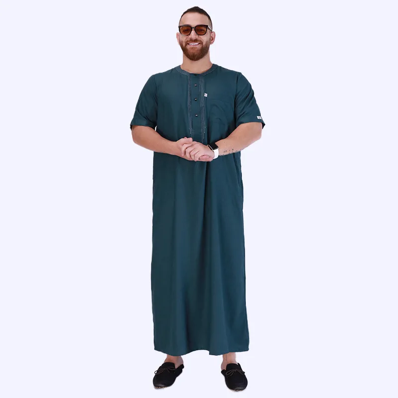 Muslim Fashion Men Robe Pakistan Abaya Dubai New  Bonnet Homme Musulman Arabic Kaftan Ropa Islamica Hombre Islamic Clothing