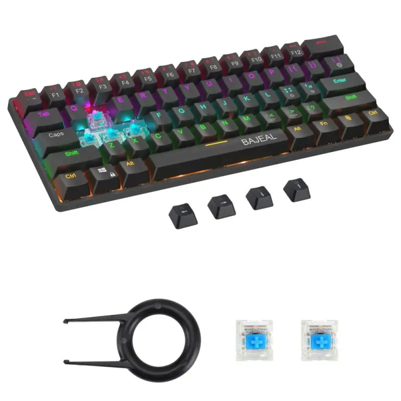 

Gamer Keyboards 68 Keysbacklit Mini Keyboard 2.4g Portable Wireless Keyboard For Gamers Gaming Desktop Mechanical Keyboard 5.0