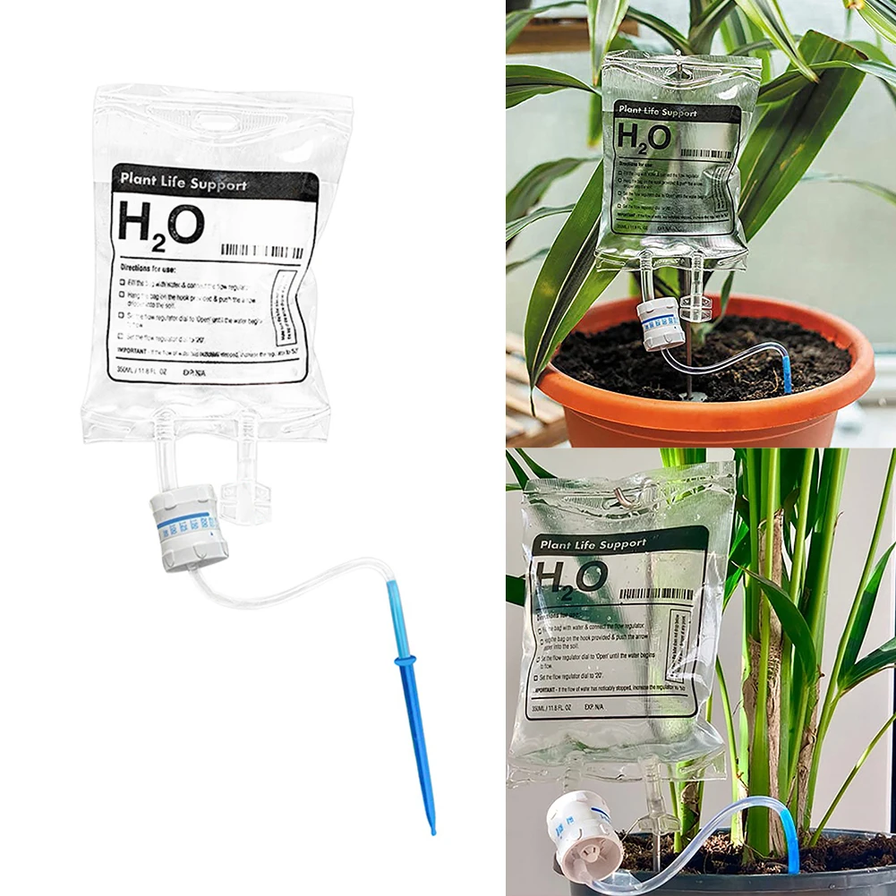 

Automatic Watering Dripper Infusion Bag 350ML Plant Flower Drip Irrigation Bag Adjustable Flow Household Plant Watering Device