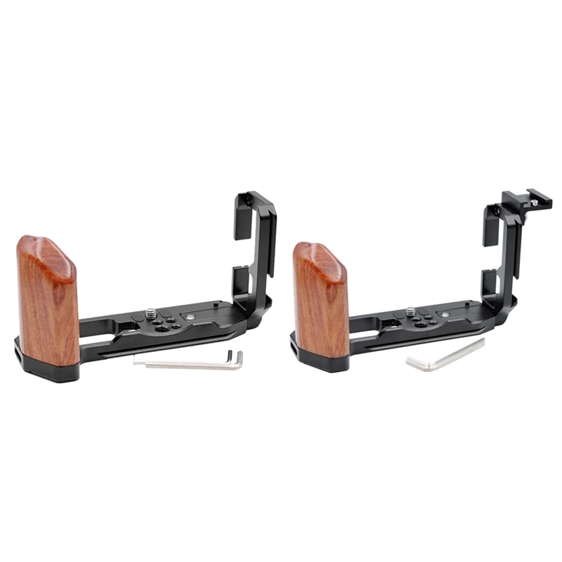 

Быстросъемная L-образная пластина Вертикальная съемка деревянная ручка держатель кронштейн для камеры Fujifilm X-T4