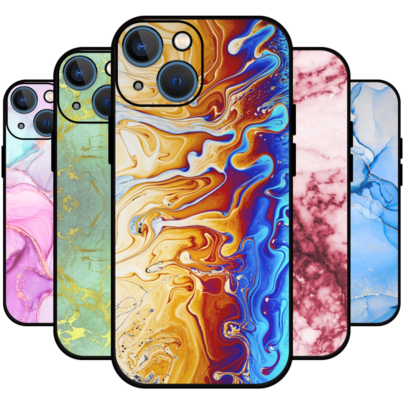 Силиконовый чехол JURCHEN для Apple iPhone XS 14 Pro Max 8 7 6 6S Plus XR X модный тонкий с текстурой