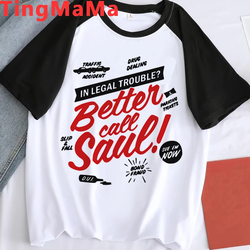 

Heisenberg Breaking Bad Better Call Saul T Shirt Men Pure T-shirt Short Sleeves Drama TV Show Fan Tee Tops Clothing Male