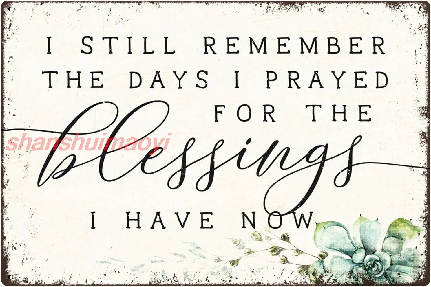 Металлическая табличка Znzd &quotI Still Remember the Days I Prayed&quot