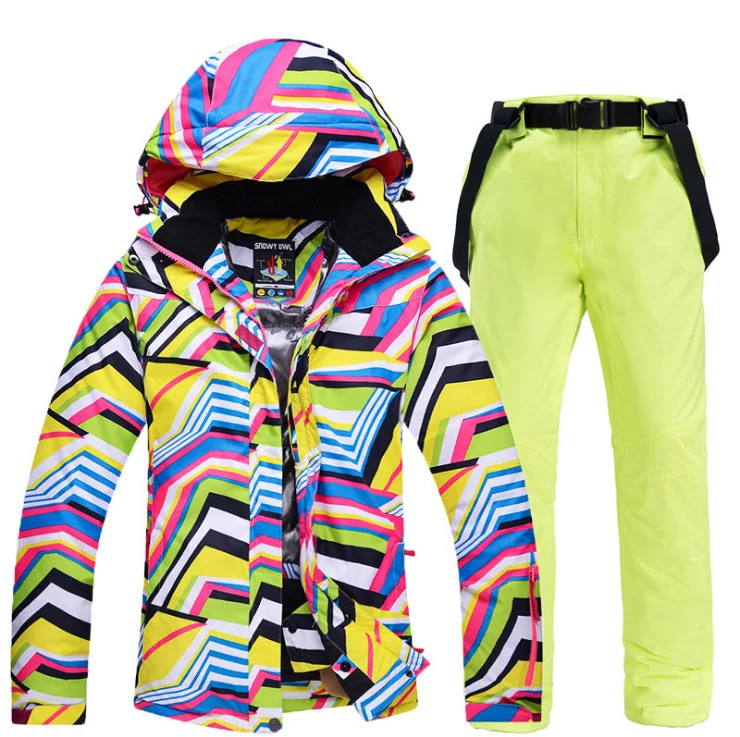 Women Ski Suit Waterproof Snow Jacket Pants Female Snowboard Sets Women's Winter Sports Keep Warm Skiing Ski Equipment