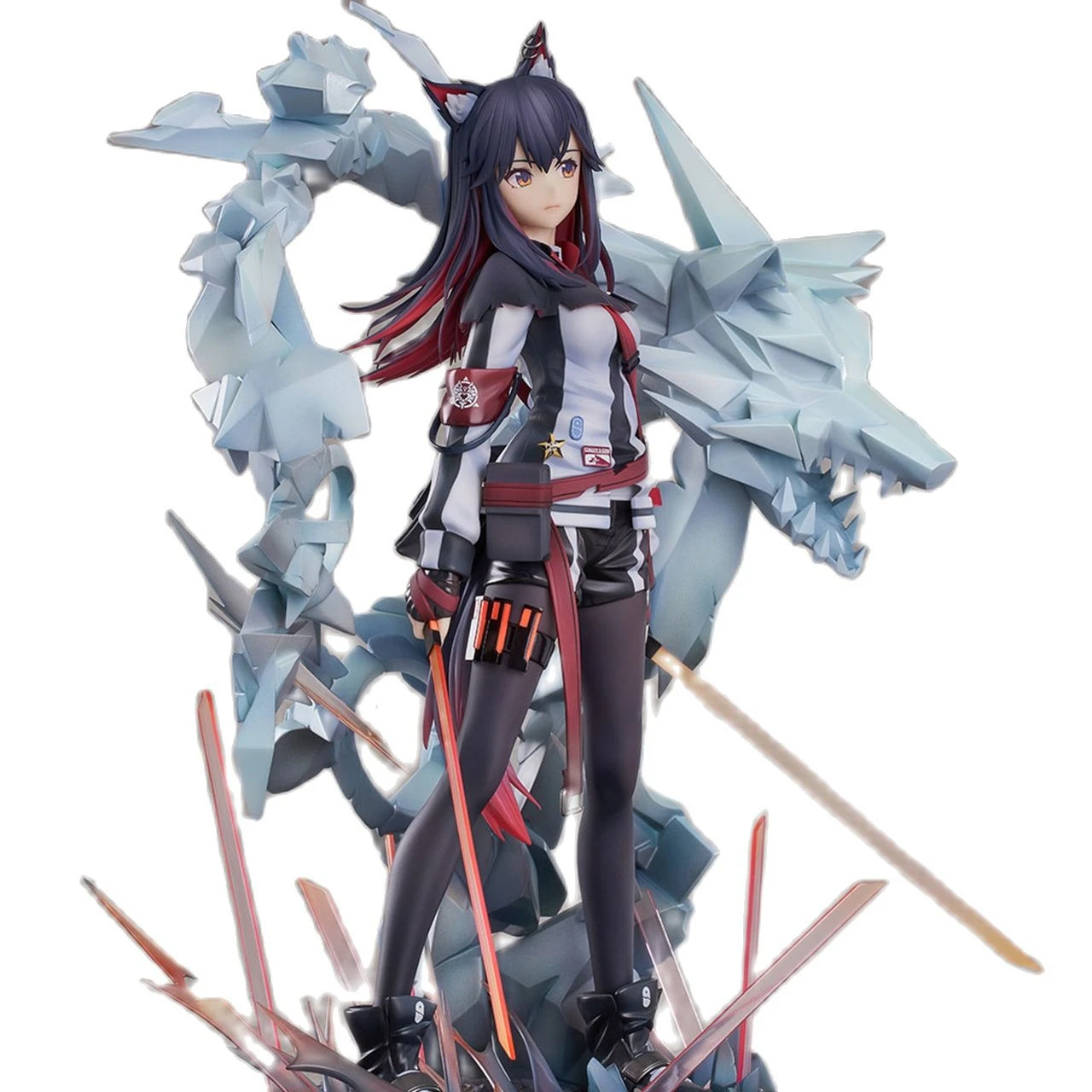 

28Cm Gsas Bilibili Texas Standing Posture Arknights Game Characters Periphery Action Figure Model Ornament Attach Fandisk Toy