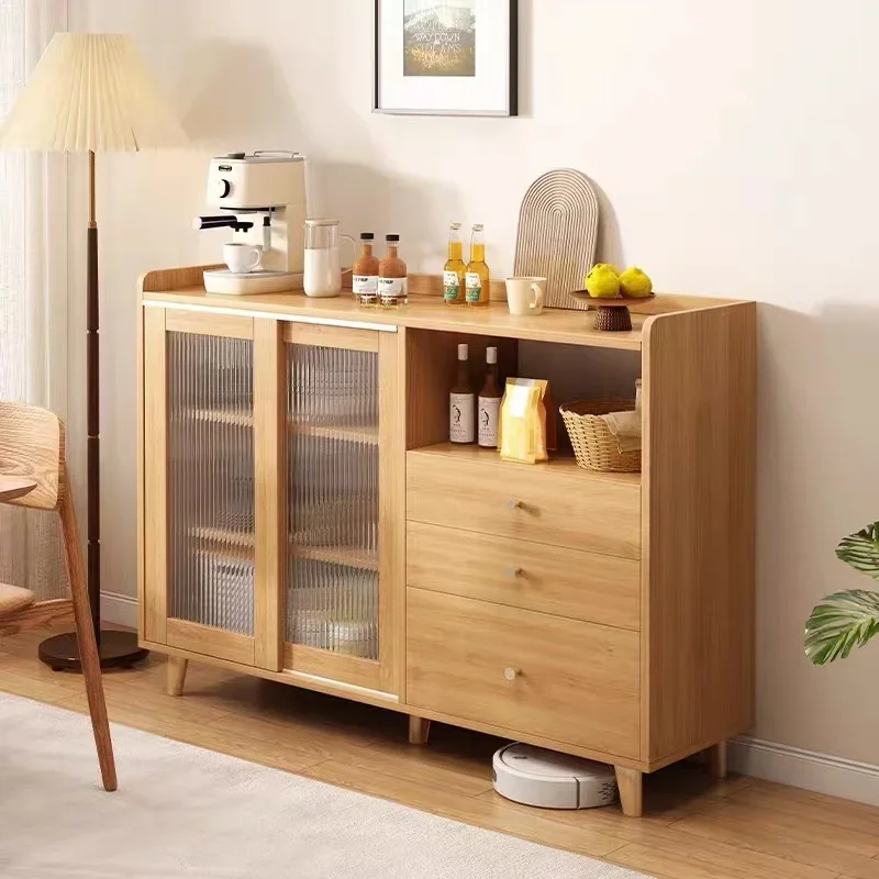 Аркадный шкаф для хранения вещей кухонный из массива дерева витрина Curio