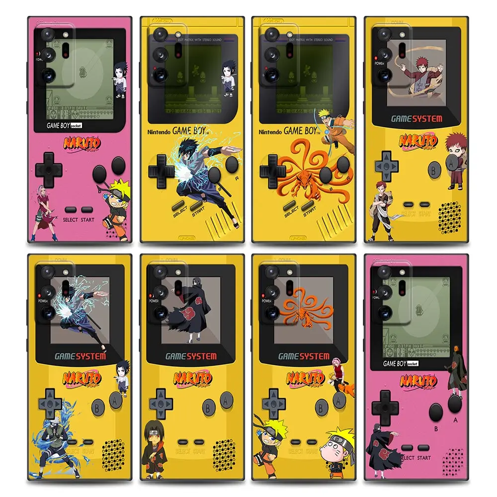 

Game-Boy Japanese Anime Naruto Sasuke Phone Case for Samsung Note 8 9 Note 10 M11 M12 M30s M32 M21 M51 F41 F62 M01 Soft Silicone