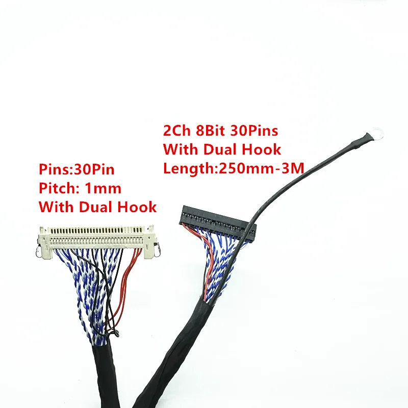 

LVDS кабель 25см-3м для ЖК-дисплеев 17-21 дюймов