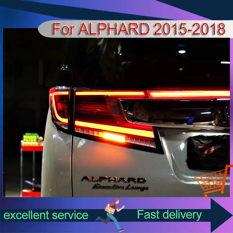 Стайлинг автомобиля для Toyota 15-18 Elfa обновленный задний фонарь в сборе DRL 30 серия