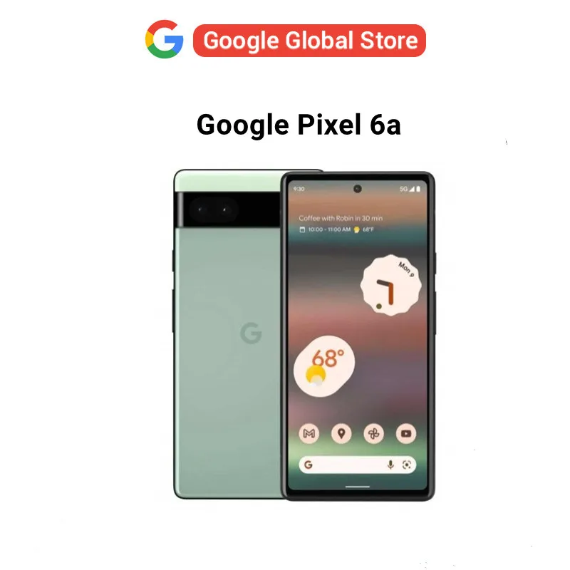 Brand New Original Google Pixel 6A 5G Smartphone 6+128GB 6.1" NFC Octa Core Cellphones Google Pixel 6A 5G MobilePhone Android 12