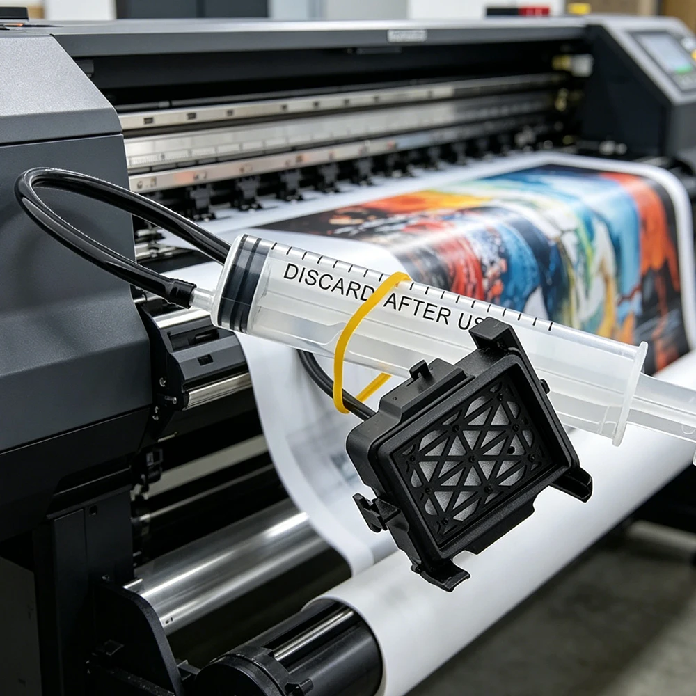Фото Крышка-заглушка DX5 для принтеров Mimaki JV33, JV5, CJV30, Mutoh Valuejet, Roland VS640 (для сольвентных принтеров), инструмент для чистки печатающих головок DX7 №5