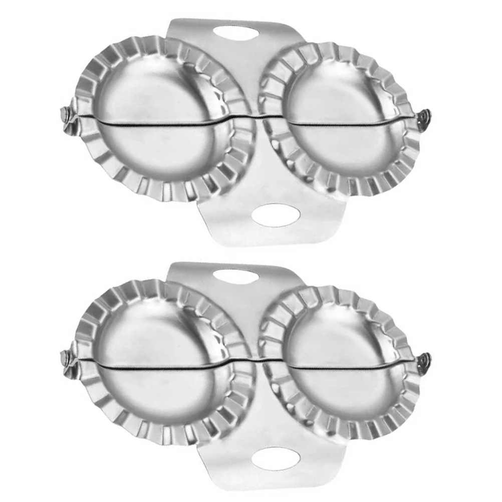 

2Pcs 1Bag Dumplings Wraper Pierogi Maker Wonton Wrapper Stainless Steel Dumpling Maker Diy Dumpling Mould