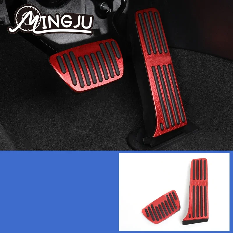 

Для Toyota Harrier Venza 2021 2022, крышка педали тормоза и акселератора автомобиля, аксессуары из алюминиевого сплава, аксессуары для модификации