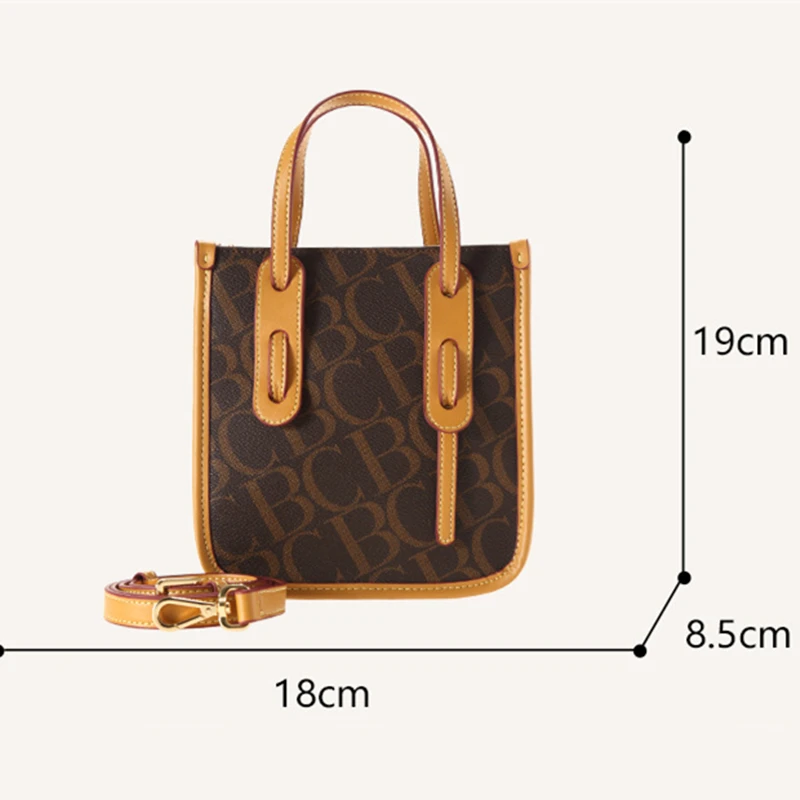 2023 New Fashion Mini Portable Bags High Quality Vintage Women Leather Handbags Famous Designer Luxury Shoulder Bags Sac A Main