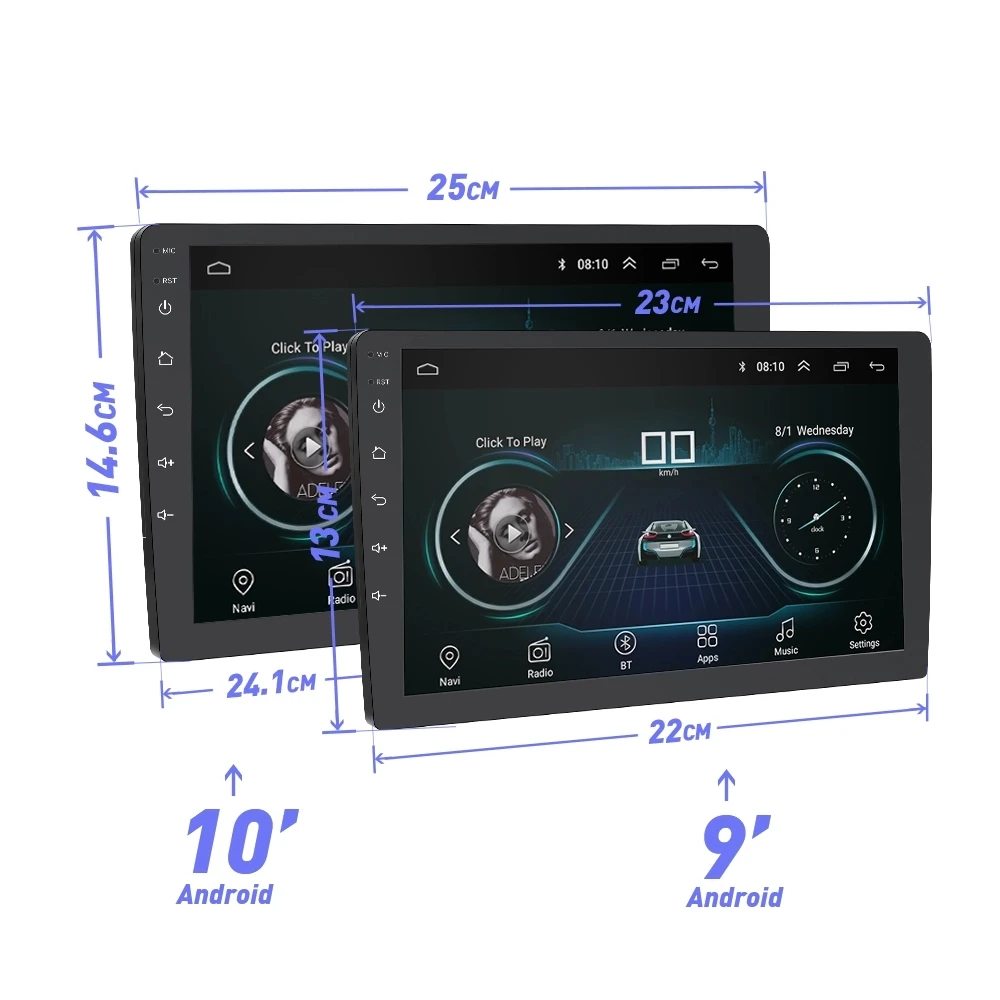 9 inch 2 Din 9212B Android Car Radio 2.5D GPS Navigation Autoradio Multimedia Car Audio Stereo DVD Player enlarge