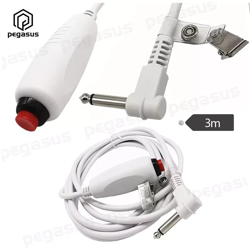 

3 Meters Nurse Call Push Button Cable Nurse Station Replacement Call Cord With Bed Sheet Clip