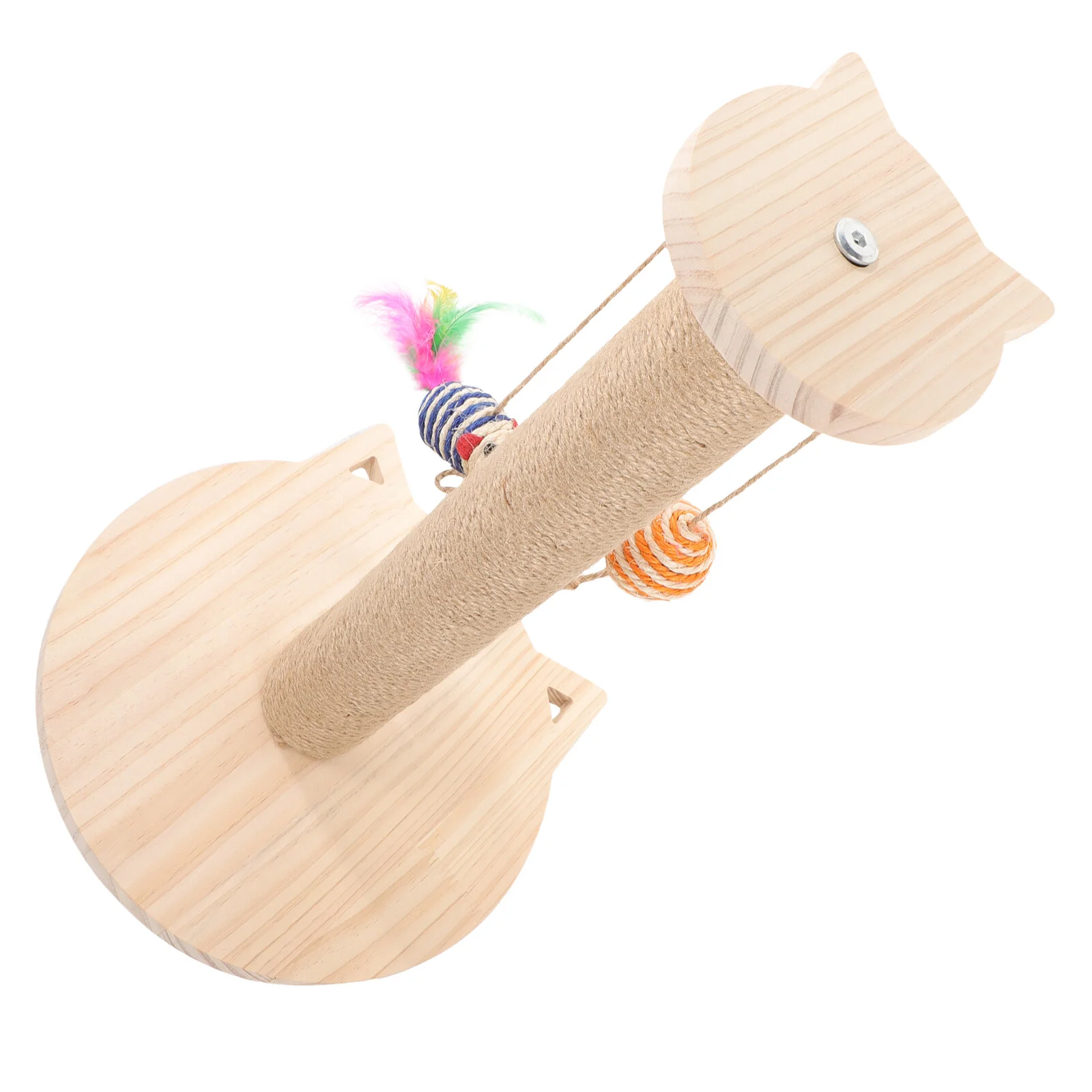 

Decorate Adorable Cat Scratcher Post Wear-resistant Scratching Pole Toys Sisal Cute Household Safe Vertical Reusable