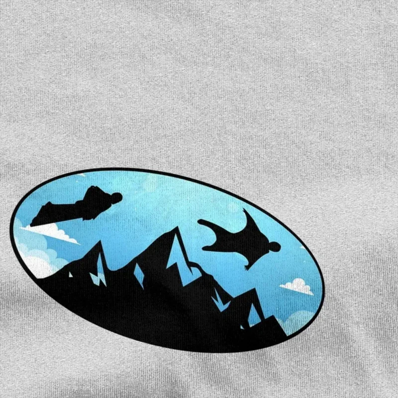 Мужская и женская Летающая футболка Wingsuiter Wingsuit базовая хлопковая для прыжков