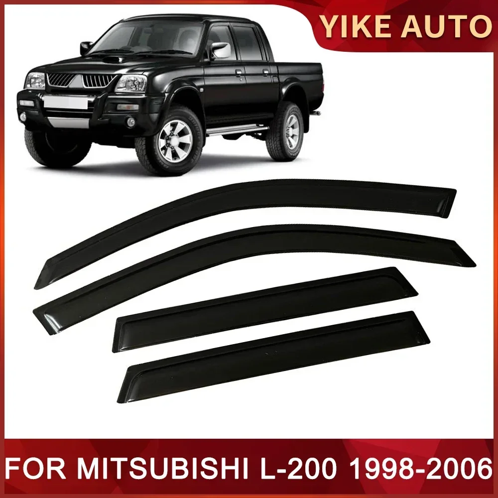 Оконный козырек для MITSUBISHI L-200 1998-2006 L200 двойная кабина выветриваемый дверной