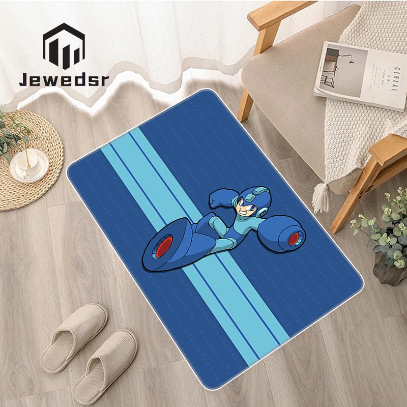 

Megaman Doormat for Entrance Door Floor Mats Doormats Balcony Decorations Carpet Living Room Mat Long Corridor Carpet Prayer Rug