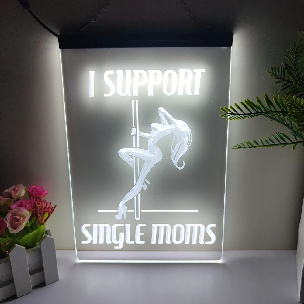 Экзотическая светодиодсветодиодный неоновая вывеска для танцев Поддержка