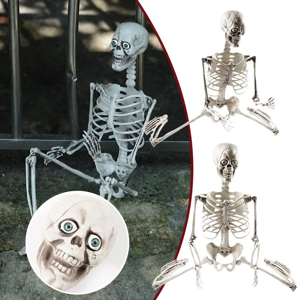 

70-90cm Halloween Skeleton Prop Human Skull Hand Life Body Anatomy Model Decor For Halloween Party Home Decor Props V3I0