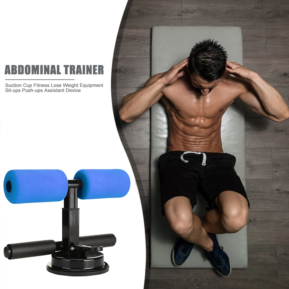

Men Women Gym Equipment Self-Suction Sit Up Bar Waist Abdominal Strength Trainer Trainers Force Core Training Tool