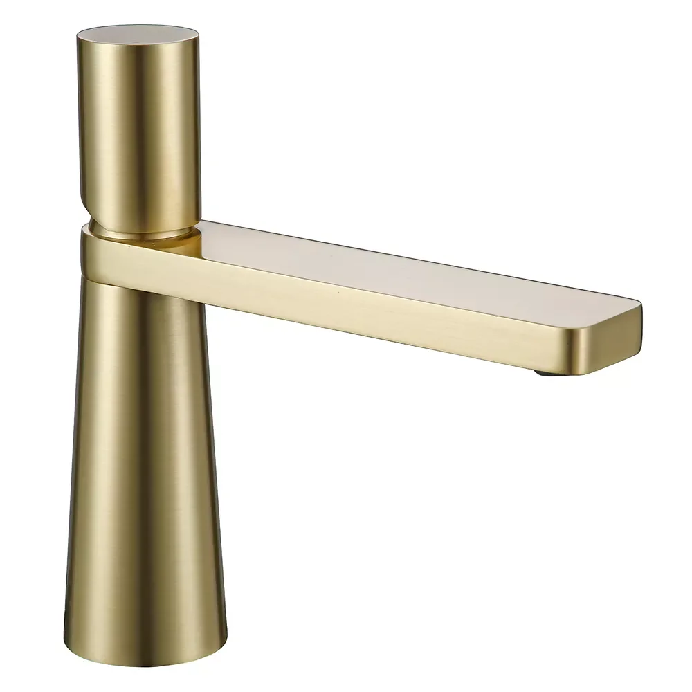 

Brass Bathroom Basin Sink Faucets Single Hole Handle Hot And Cold Water 360 Degree Rotation Deck Mounted
