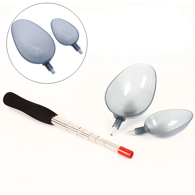 

Fishing Bait Throwing Spoons Nesting Device Retractable Can Head Fish Bait Casting Scoop Long Throw Fixed Point Fishing Gear