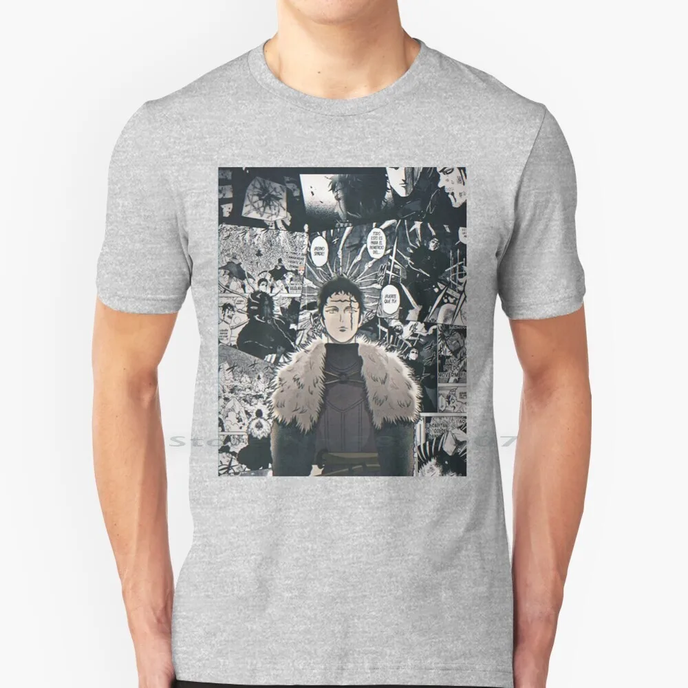 

Zenon Zogratis ( Blackclover ) T Shirt 100% Cotton Black Bull Yuno Asta Clover Asta Blck Clover Demon Blackclover Black Clover