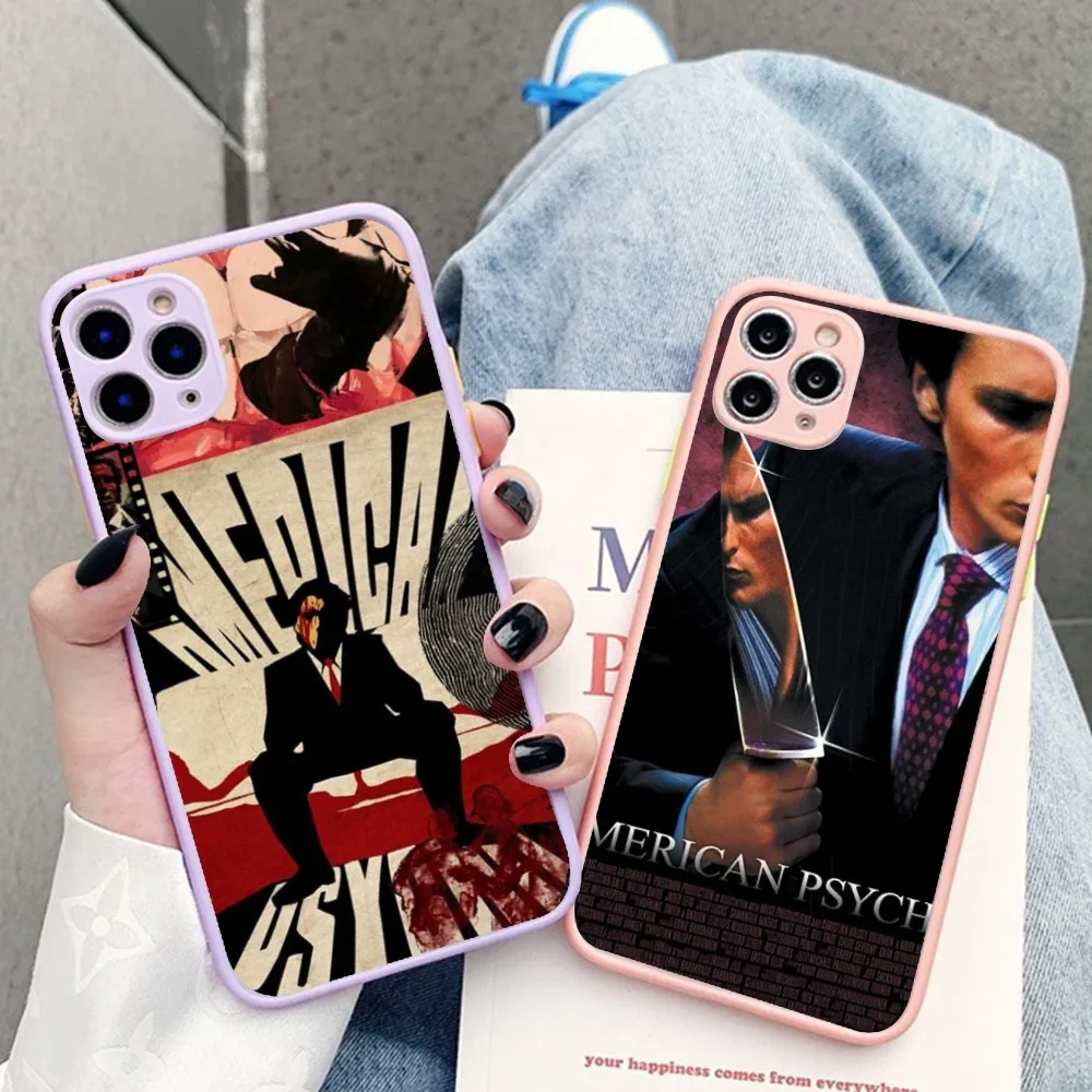 A-American P-психоs чехол для телефона iPhone 14 11 12 13 Mini Pro Max 8 7 Plus X XR XS MAX Прозрачный матовый