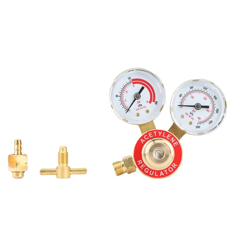 

BEAU-Acetylene Meter Air Intake CGA200 Inner Tooth All-Copper Pressure Adjustable Pressure Gauge