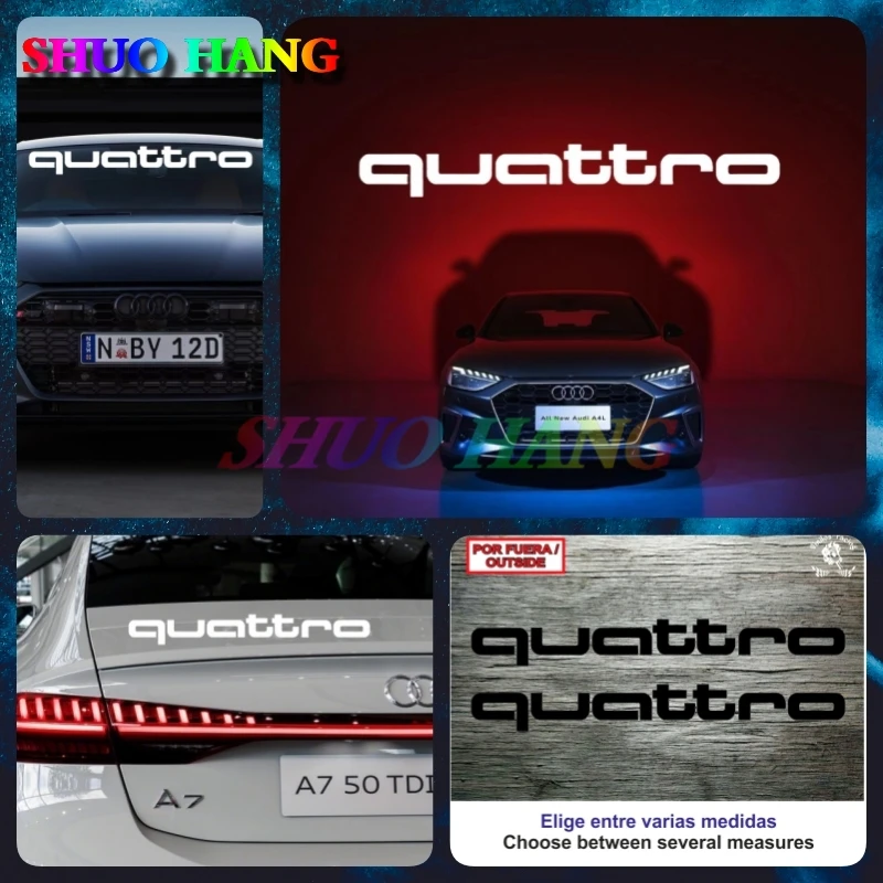 

Sticker Vinilo Decal Vinyl Aufkleber Adesivi Autocollant for Quattro A3 A4 A5 Q3 Q4 Q5 Racing Performance Sports Car Stickers