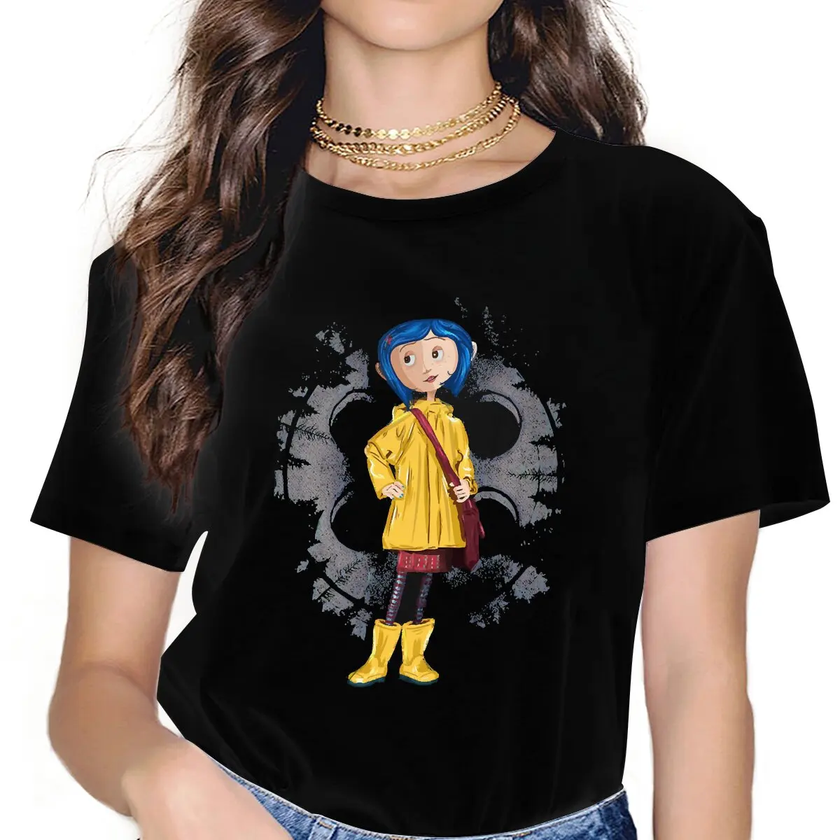 

Футболка женская с коротким рукавом и круглым вырезом