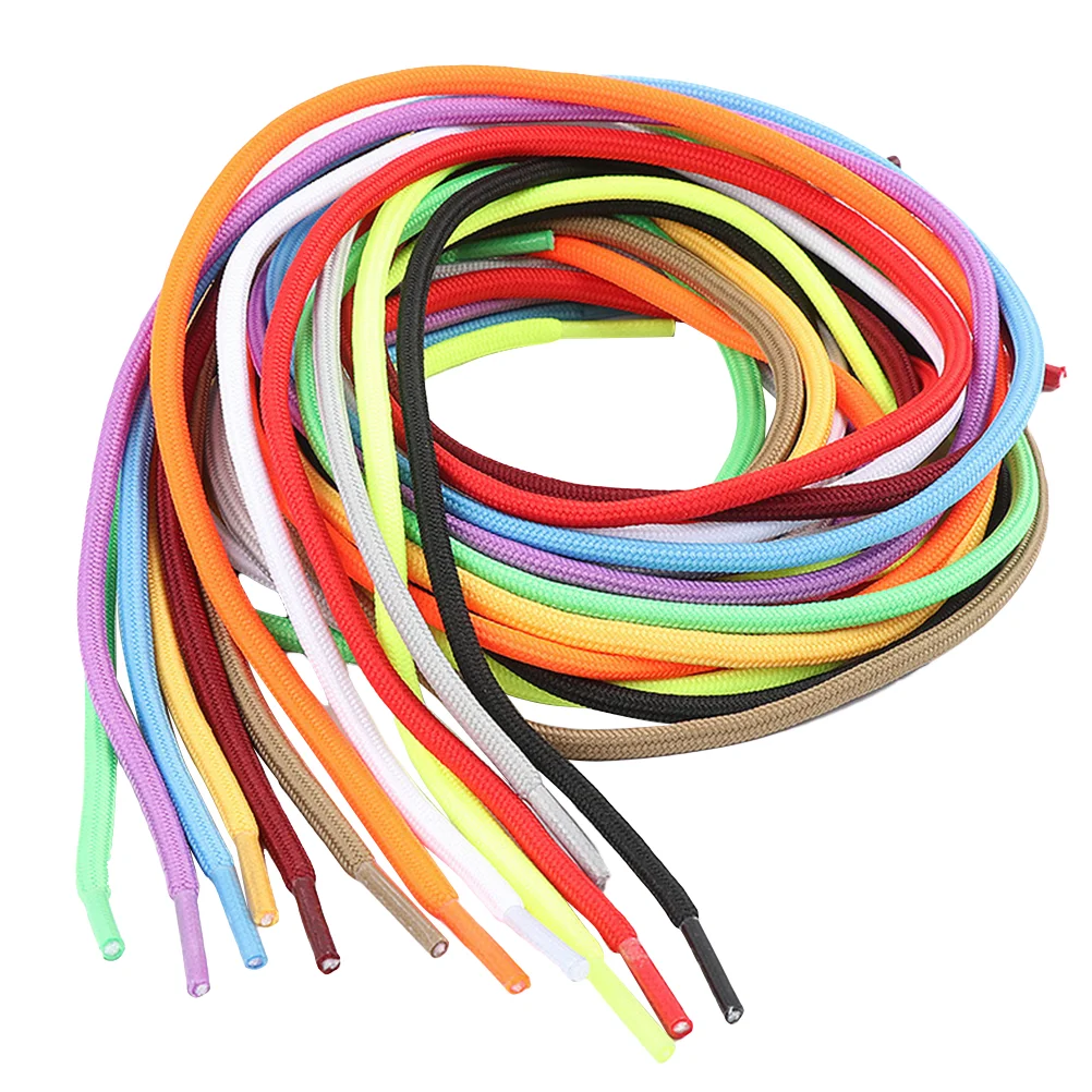 

20Pcs Flat Colorful Round Shoelaces Shoelaces, Rainbow Gradient Shoe Laces for Casual Sports Climbing Shoes