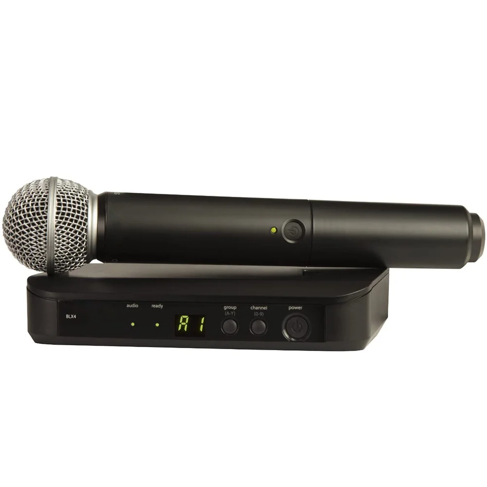 BLX4 BLX24 PG58 SM58 BETA58 2-канальный shure беспроводной микрофон UHF двойной комплект для
