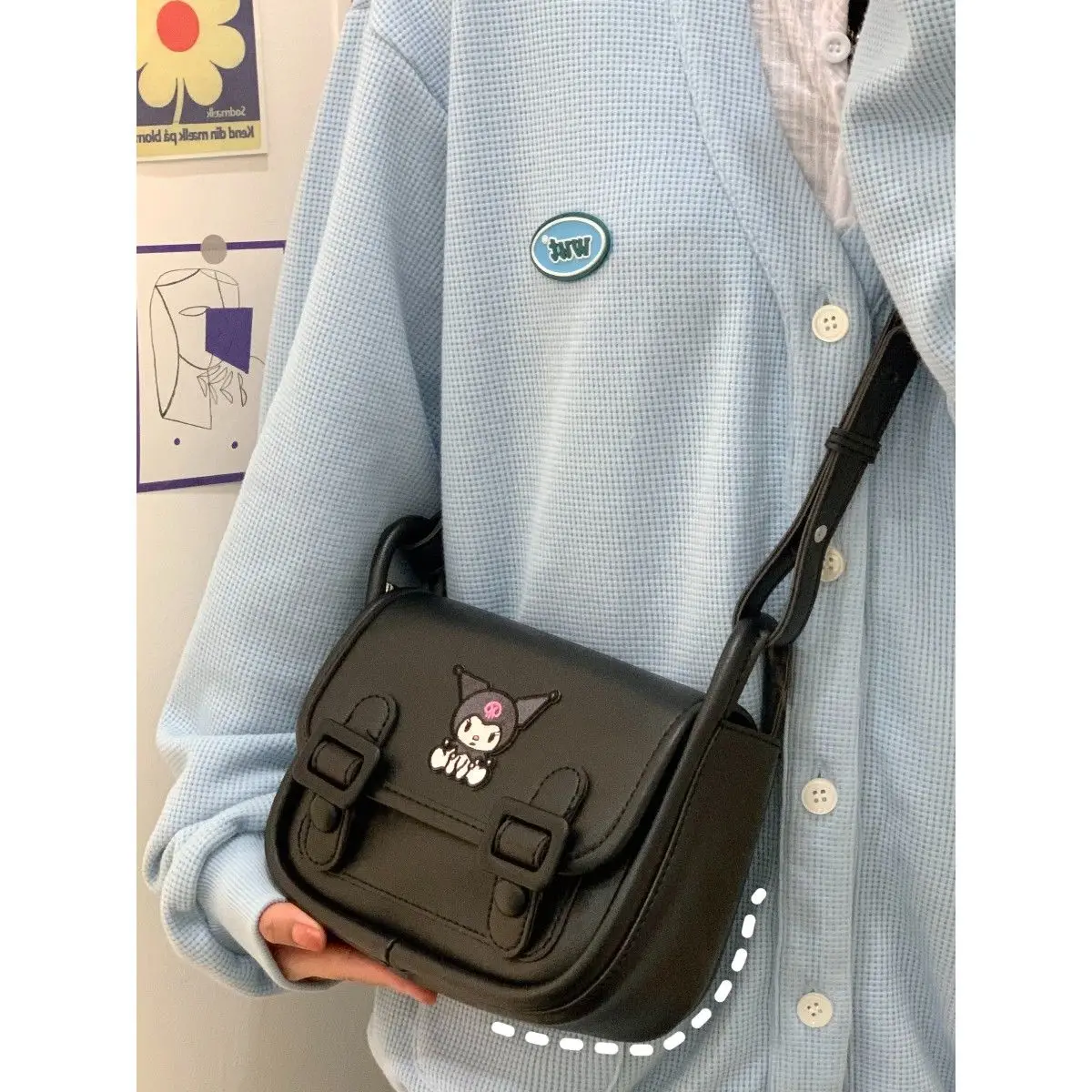 

Crossbody Bags for Women Purses and Handbags Sanrio Clow M Cambridge Satchel Bag All-Match Underarm Bag Shoulder Bag