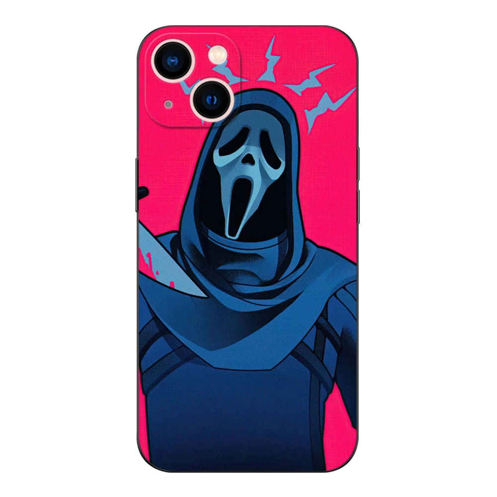 Black tpu case for iphone14 13 12 11mini pro MAX 5 5s se 2020 6 6s 7 8 plus x 10 XR XS cover Ghostface calling me hang up images - 6