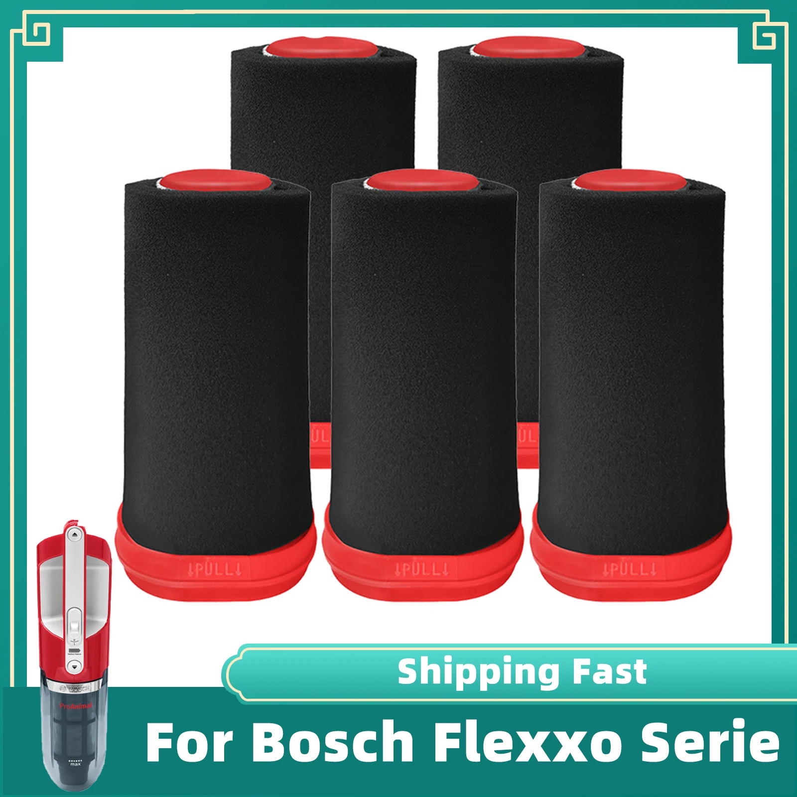 HEPA-фильтр для пылесоса Bosch Flexxo серии BBH3Z0025 BBH3PETGB BBH3251GB